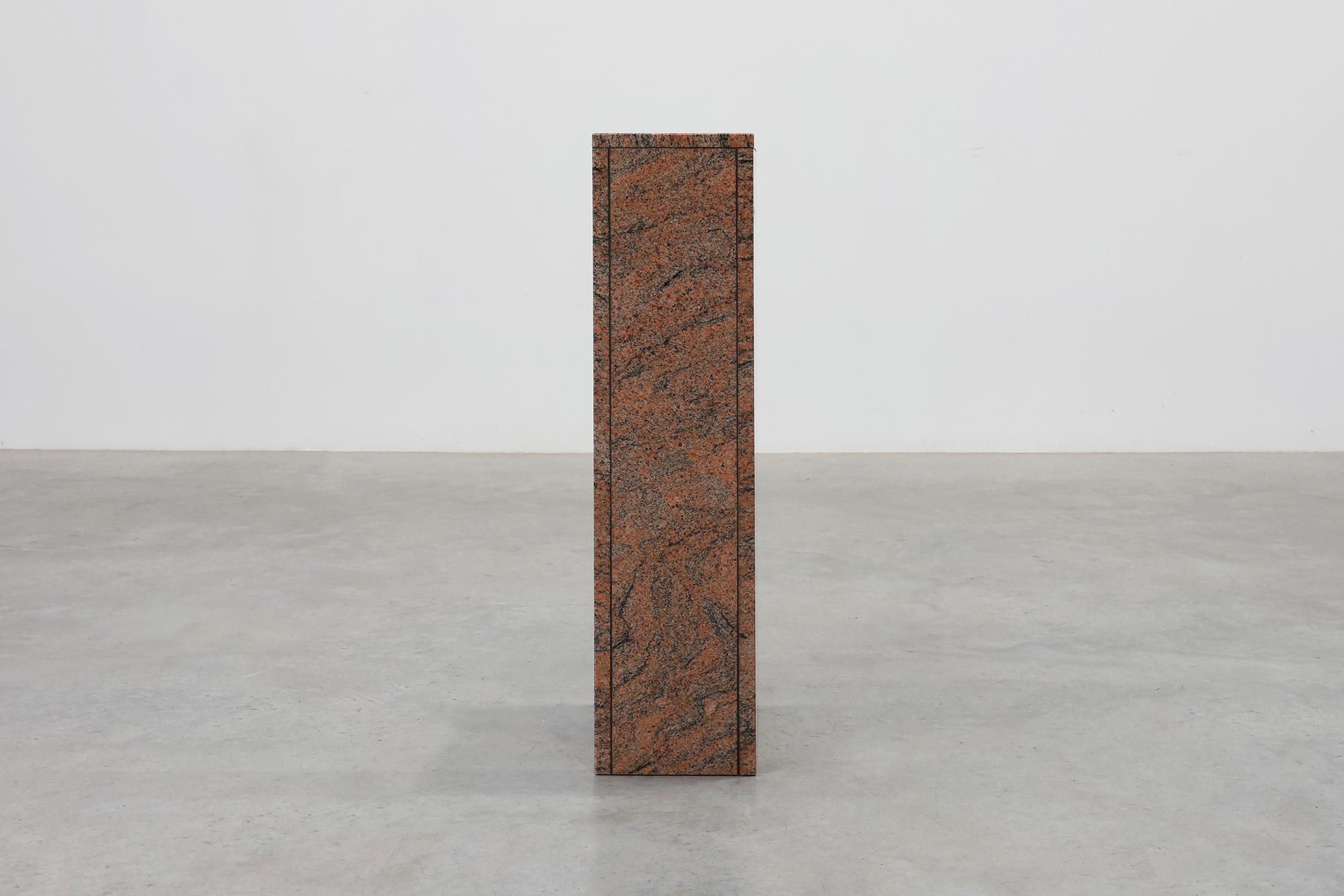 Rectangular red granite pedestal, Belgium, 20th centurythumbnail